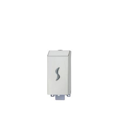 Brinox 0.5L stainless steel soap dispenser with manual pull and metal lock for horeca

