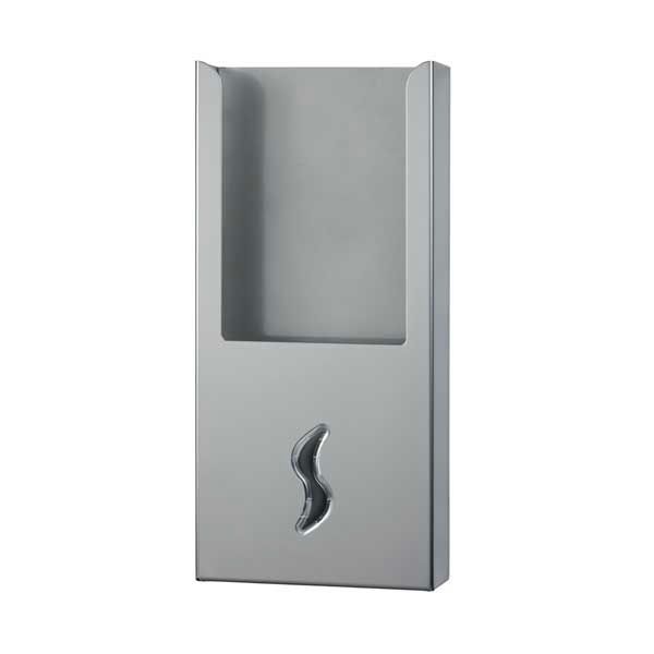 Brinox stainless steel dispenser for 14x28 cm paper hygienic bags with wall installation for horeca

