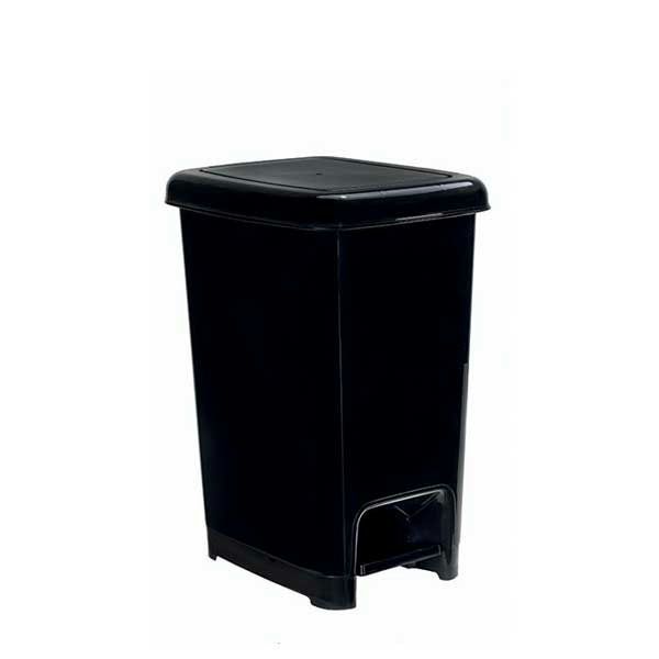 Slim Medial 60 L pedal bin metal lid plastic bag holder professional use horeca

