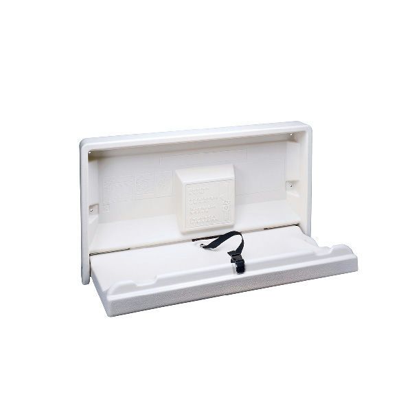Ninna Medial horizontal baby changing station white HDPE CE and TUV certified

