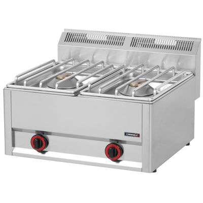 Casselin - Fornello a gas Top 2 fuochi HP 66