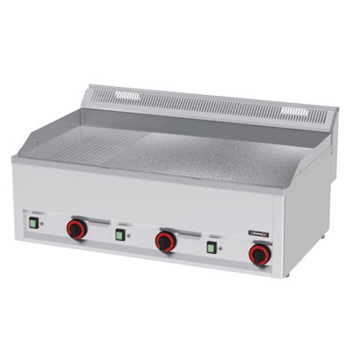 Casselin - Fry top cromo granulato rigato 99