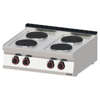 Casselin - Fornello elettrico top 4 fuochi 80