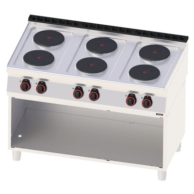 Casselin - Fornello elettrico 6 fuochi su vano 120