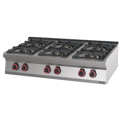 Casselin - Fornello a gas top 6 fuochi 120