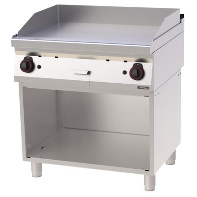 Casselin - Fry top a gas in ghisa liscio su vano 80