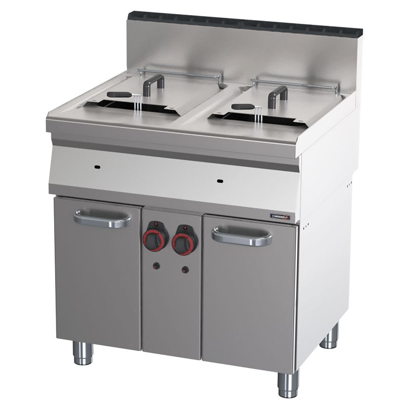 Casselin - 2 x 15-litre gas fryer on a compartment 80