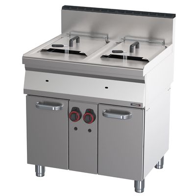 Casselin - Friggitrice a gas su vano 2 x 15 l 80