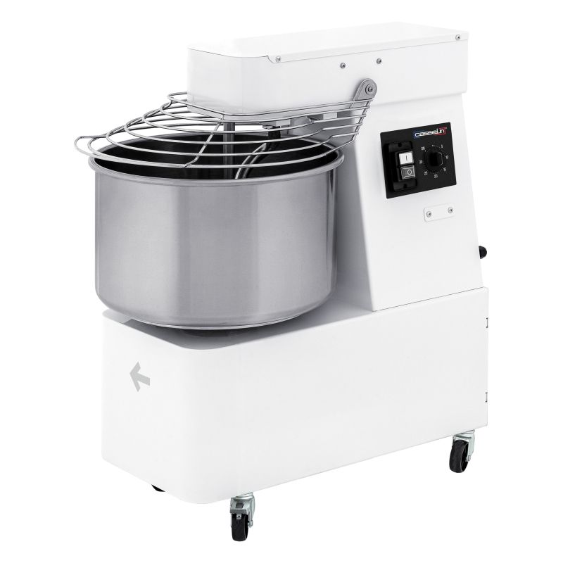 Casselin - Impastatrice a spirale con testa e vasca fisse 2 velocità 12 kg