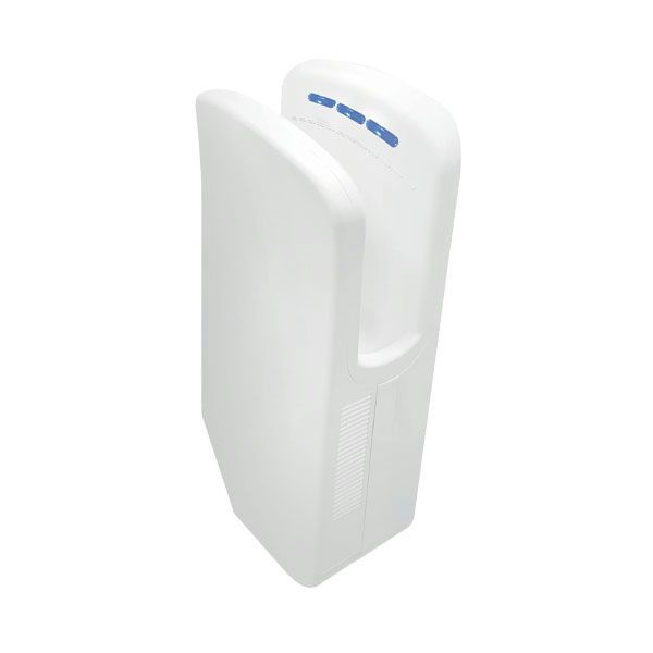 X-Dry Compact smart electric hand dryer white with AC motor, UV lamp, and dual EPA filter