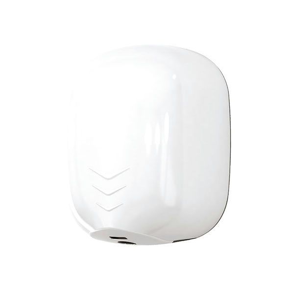 Zefiro Pro UV white smart hand dryer with EPA filter, UV lamp and vandal-resistant design

