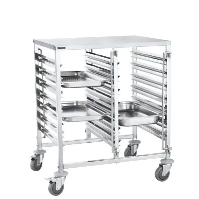 Casselin - Carrello portavassoi doppio 14 GN 1/1
