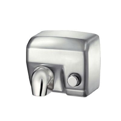 Hamet Medial asciugamani satinato 2400W, pulsante, bocchettone 360°, timer regolabile, protezione IPX1