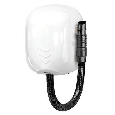 Zefiro Pro Hair Medial wall hair dryer white extendable tube 1100W dual thermostat horeca use

