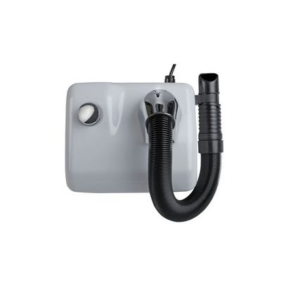 Hamet Medial wall hair dryer 1100 W with extendable hose 60‑120 cm, button activation and dual thermostat