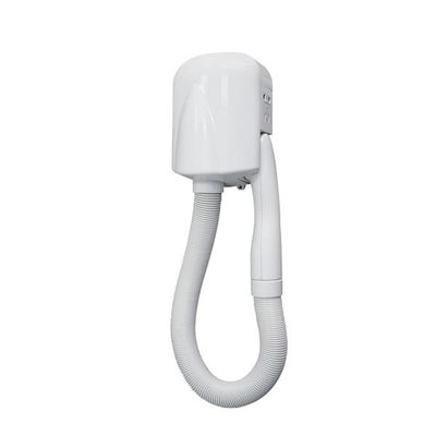 Asciugacapelli da parete Yul Medial con tubo estensibile e attivazione automatica, ideale per alberghi.