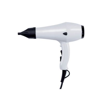 Asciugacapelli Yul Pro ABS bianco Medial con pulsante, 1800W, concentratore incluso, ideale per alberghi.