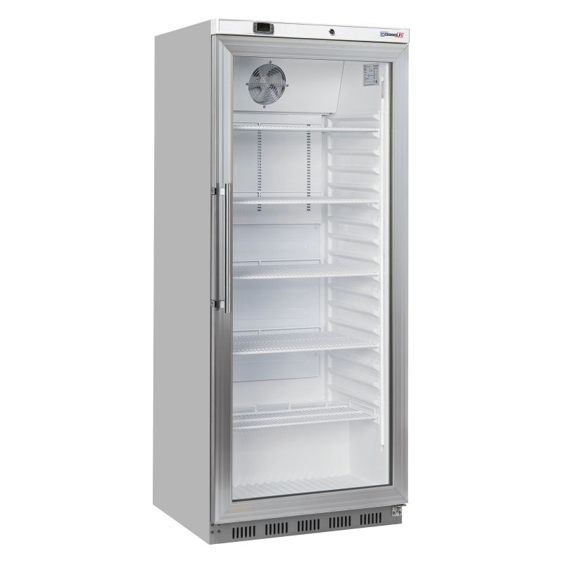 Casselin - Positive glass cabinet 600 l Stainless Steel