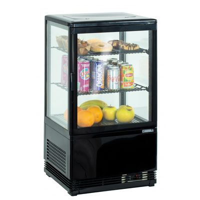 Casselin - Mini vetrina refrigerata positiva 58 l Nera