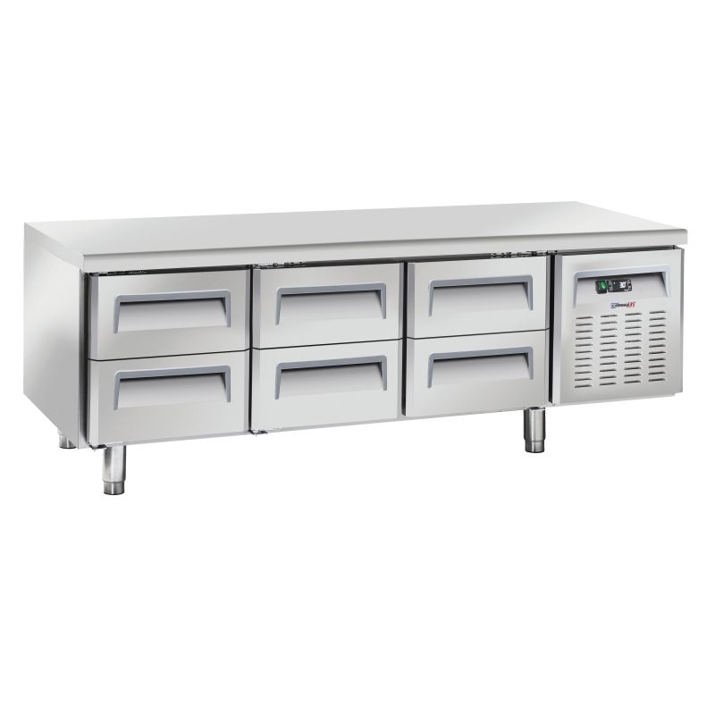 Casselin - Refrigerated table with 6 drawers GN 1/1