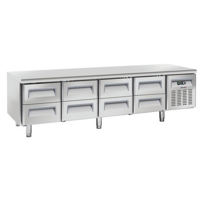 Casselin - Tavolo refrigerato 8 cassetti GN 1/1