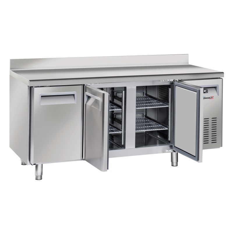 Casselin - Refrigerated table with 3-door splashback
