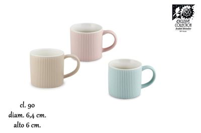 Frescura - Tazza caffè a righe 9 cl