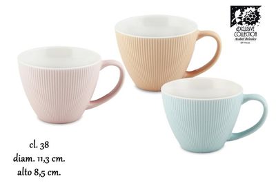 Frescura - Tazza colazione a righe 38 cl Jumbo