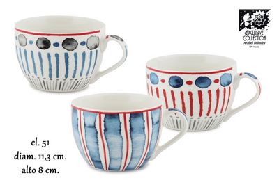 Frescura - Tazza colazione a fantasia 51 cl Jumbo