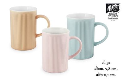 Frescura - Tazza mug a righe 32 cl
