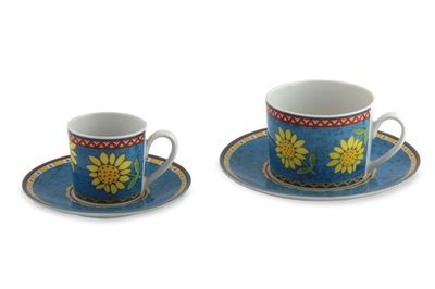 Frescura - Tazza caffè margherita Motion Flower Blue