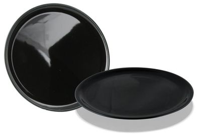 Frescura - Flat plate 30,5 cm Poke Glaze Black