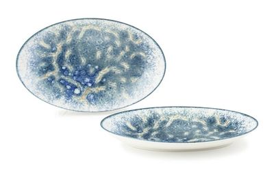 Frescura - Oval plate 32 cm Reef