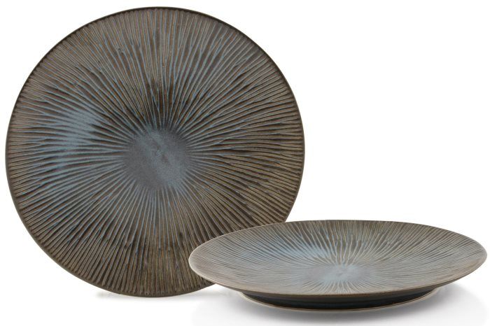 26.5 cm Tai Cielo reactive glaze porcelain flat plate horeca