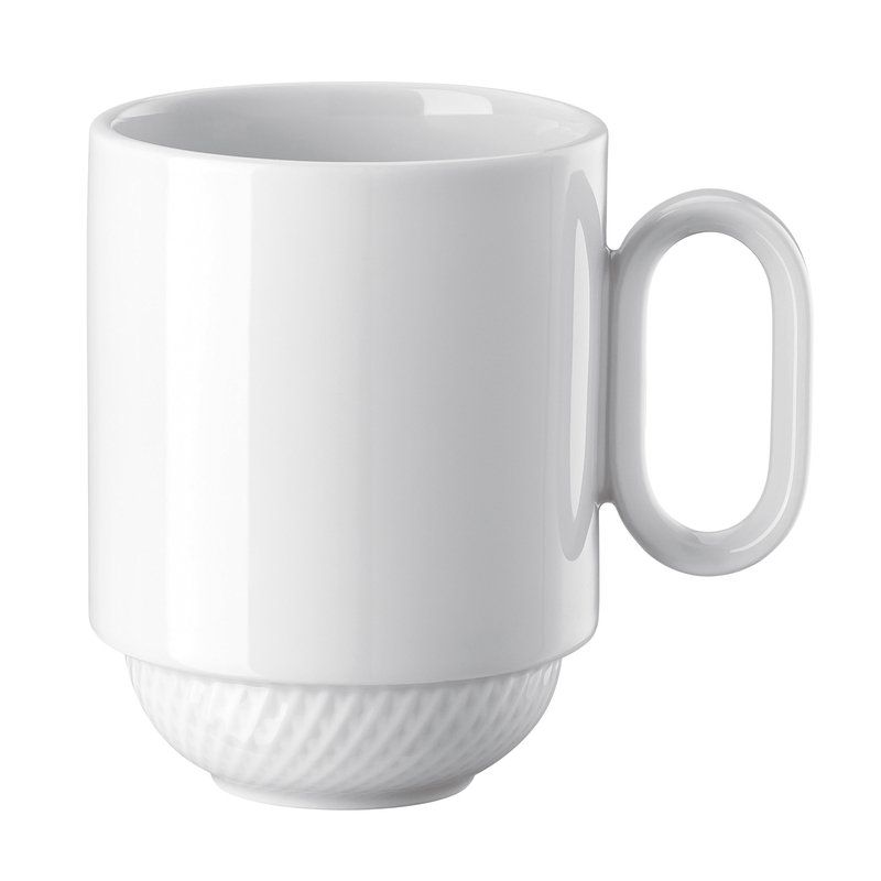 Rosenthal - Mug with handle stackable 0,40 l Blend White