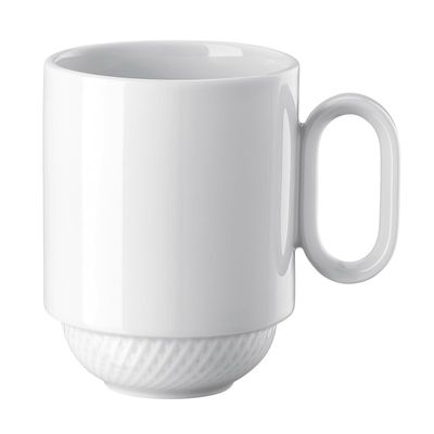 Rosenthal - Becher mit Henkel stapelbar 0,40 l Blend Weiß