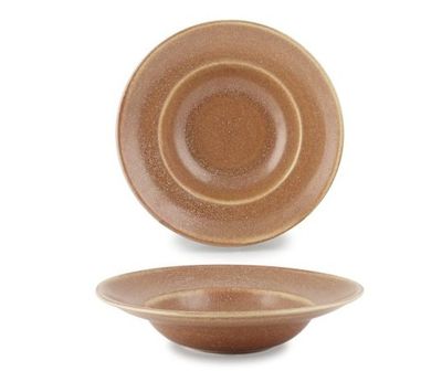 28 cm Pallene Bella red porcelain pasta bowl for horeca professional use