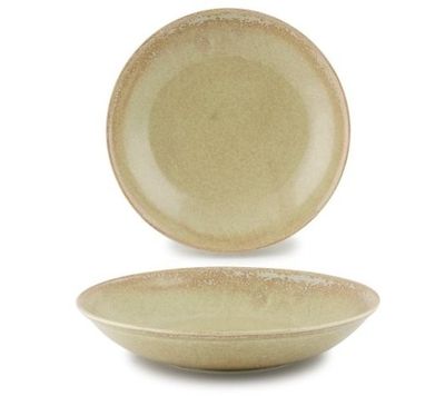 28 cm Pallene Bella green deep plate porcelain for horeca professional use