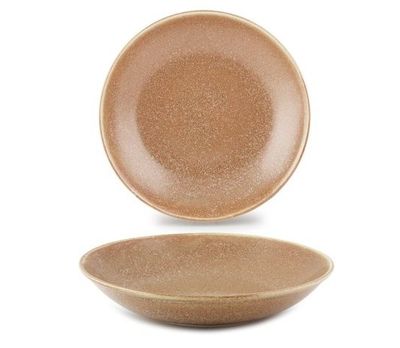 28 cm Pallene Bella red porcelain deep plate for horeca professional use