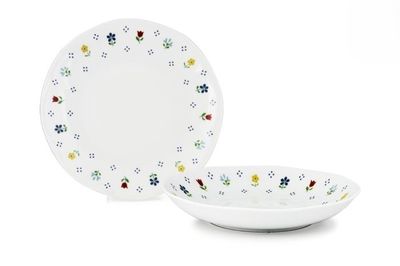 Suppenteller 21 cm Jastra Porzellan floral für horeca Service
