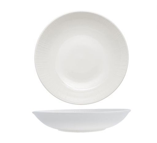 21 cm Zenith porcelain deep plate with marine inspiration for horeca use