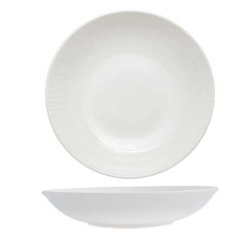 28 cm Zenith porcelain deep plate marine inspired for horeca use