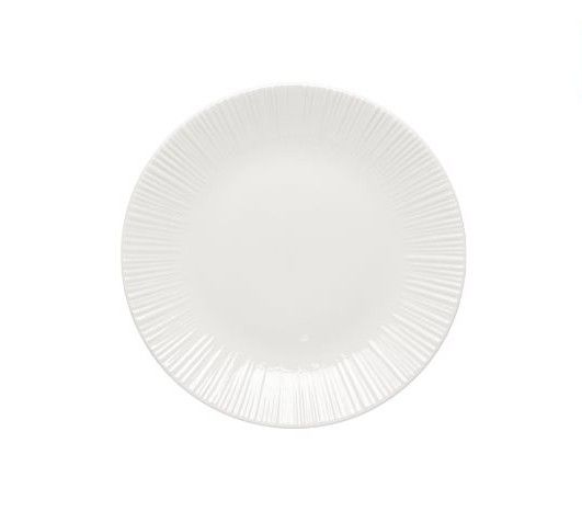 17 cm Zenith white porcelain flat plate for horeca use