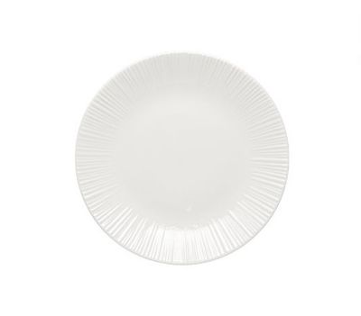 17 cm Zenith white porcelain flat plate for horeca use