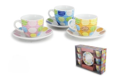 Coffee cup porcelain 9 cl Petit decorated with saucer horeca use