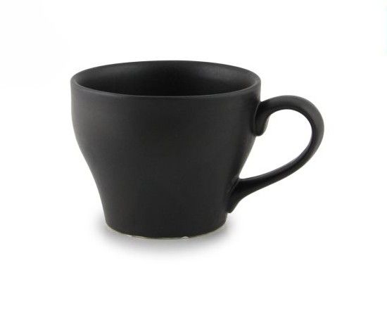 Tea cup porcelain 21 cl Glam matte black horeca use