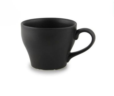 Teetasse Porzellan 21 cl Glam schwarz matt Gastronomie