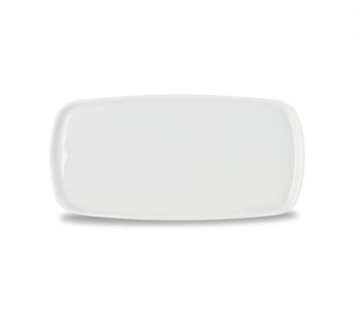 Rectangular tray porcelain white 23 cm Kana horeca use