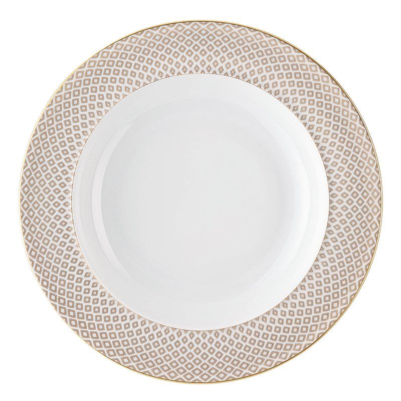 Rosenthal - Plate deep 22,5 cm Francis Carreau Beige