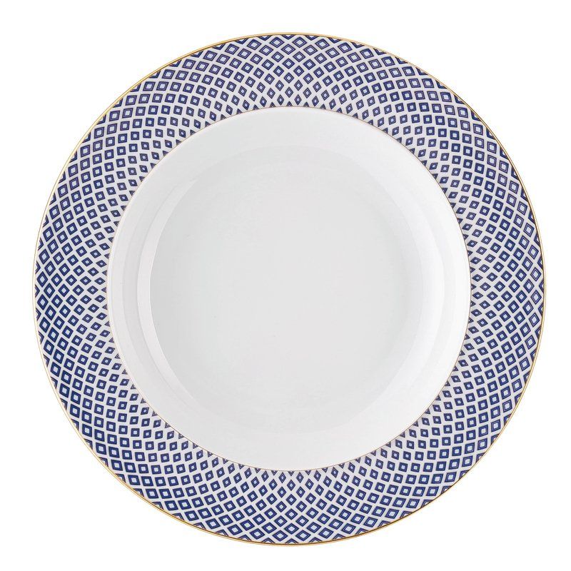 Rosenthal - Plate deep 22,5 cm Francis Carreau Bleu